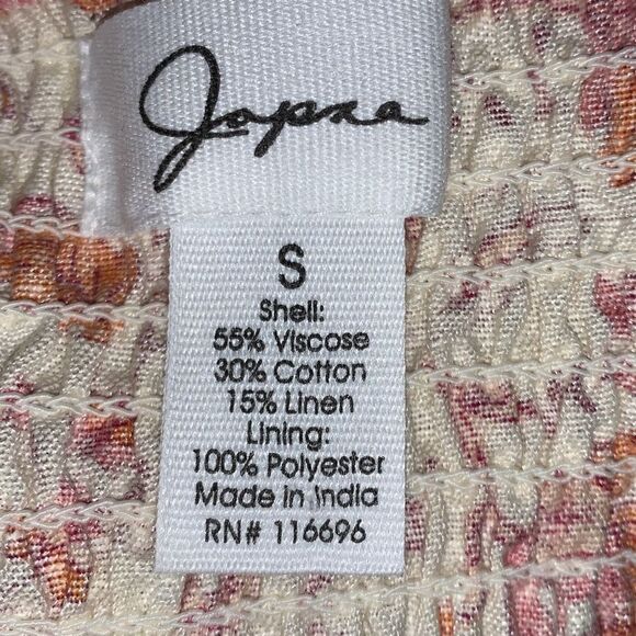 Japna Floral Midi Dress -  Tie Front Small - Picture 12 of 14